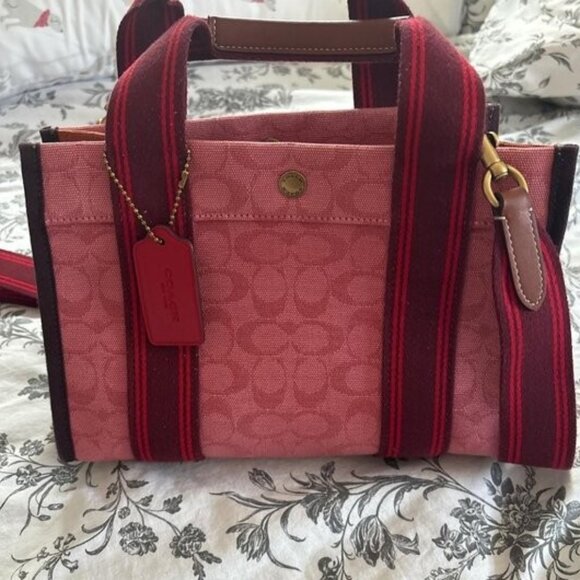COACH Spin Taffy Multi Colored Tote 27 In Signature EXCELLENT - Picture 1 of 6